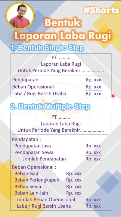 Bentuk Laporan Laba Rugi #Shorts