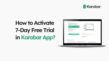 How to Activate 7-Day Free Trial in Karobar App?