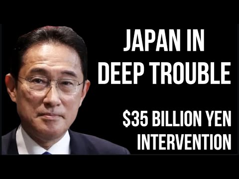 JAPAN in Deep Trouble as Yen Crashes in Value \u0026 Central Bank Spends $35 Billion Supporting Value