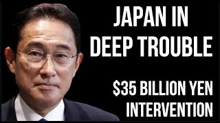 Japan In Deep Trouble As Yen Crashes In Value Central Bank Spends 35 Billion Supporting Value