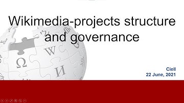 Wikimedia projects - structure and content moderation