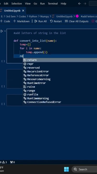 Convert a String into a List in Python #shorts - YouTube