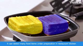 This Computer Vision AI watching the chef make sandwiches, It can detect many food items in kitchen