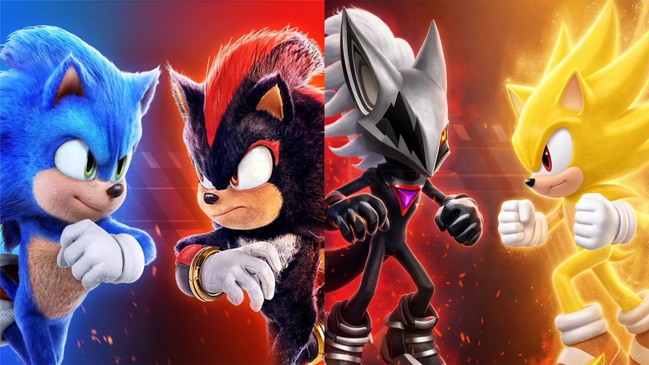 Sonic Forces Speed Battle: Movie Sonic & Shadow vs Super Sonic & Infinite (android, ios) Gameplay
