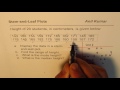 Mastering Stem And Leaf Plots With Student Height Data