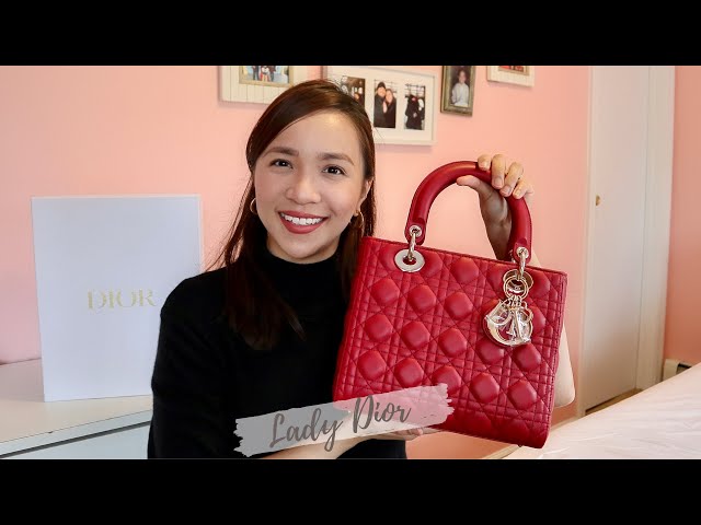 Dior Lady Dior Medium Lambskin Bag