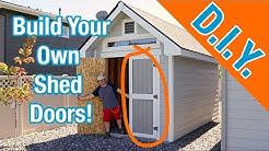 How to build shed doors: How To Build A Shed ep 20 