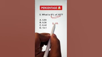What is 6% of 107? Amazing Percentage Trick! #mathteachergon  #mathtutor #CSEReview #cse2025
