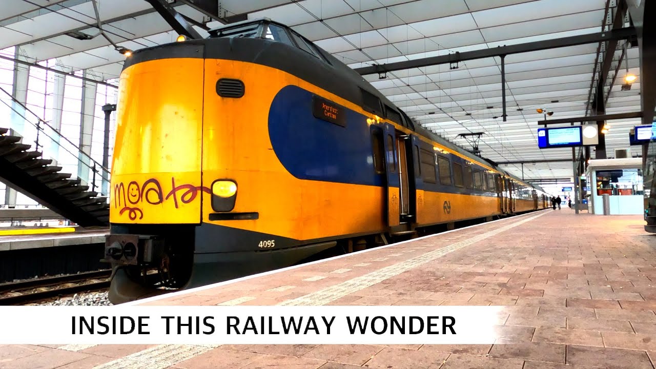 🇳🇱 [HDR] This train has the best view: 5 meters above the tracks! Rotterdam - Utrecht ICM 21/1/24