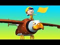 AnimaCars - विमान ईगल ne roki bhagdad - Cartoon in Hindi - Truck Cartoons for Kids