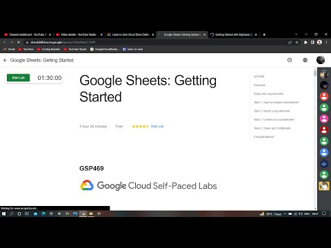 Google Sheets Getting Started #googlecloud #qwiklabs #CodingBuddies