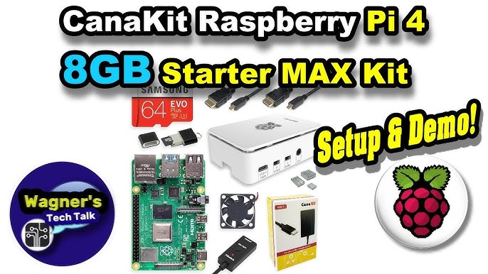  CanaKit Raspberry Pi 4 4GB Basic Starter Kit with Fan (4GB RAM)  : Electronics