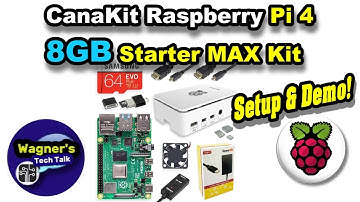 CanaKit Raspberry Pi 4 with 8GB RAM Uboxing and Setup (including fan)
