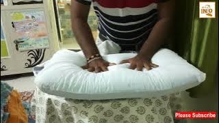White Willow Cooling Gel Memory Foam Orthopedic Bed Pillow (Unboxing and Review in Hindi)
