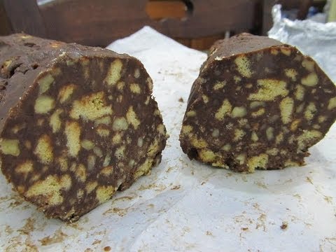 Dolci Ricette: Il Salame Di Cioccolato "Light", senza burro, senza uova, senza zuccheri aggiunti