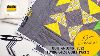 🪡 Ready to continue your quilting journey? Join us for Part 2 of our Flying Geese Quilt-A-Long! 🪡