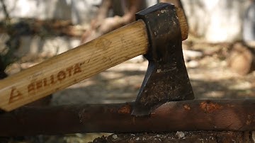 Chopping Tree Branches with an Axe