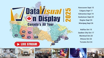 Live from DataVisual on Display Montreal with CrimsonAV 🔴 LED Brilliance in Action