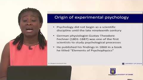 PYSC 224 : SESSION 1 - WHAT IS EXPERIMENTAL PSYCHOLOGY?
