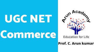 Arun Academy: UGC-NET Commerce | Prof. C. Arun Kumar