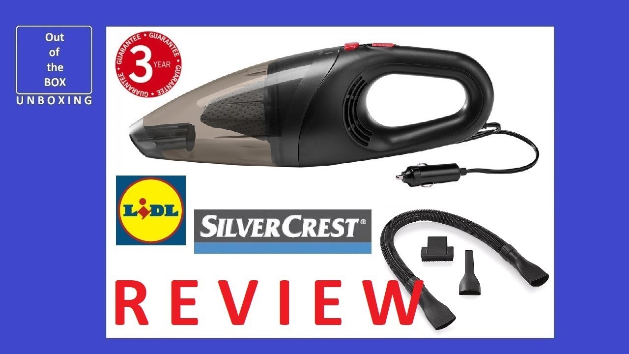 REVIEW SilverCrest Car Vacuum Cleaner HS 12.0 B2 BL (Lidl 12V 400ml 3m) -  YouTube