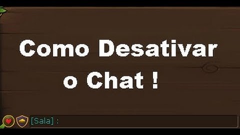 COMO DESATIVAR O CHAT DO TRANSFORMICE