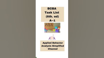 BCBA Task List: Identify the Goals of Behavior Analysis as a Science!!