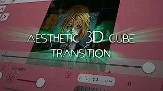 aesthetic 3D cube transition on VIDEOSTAR