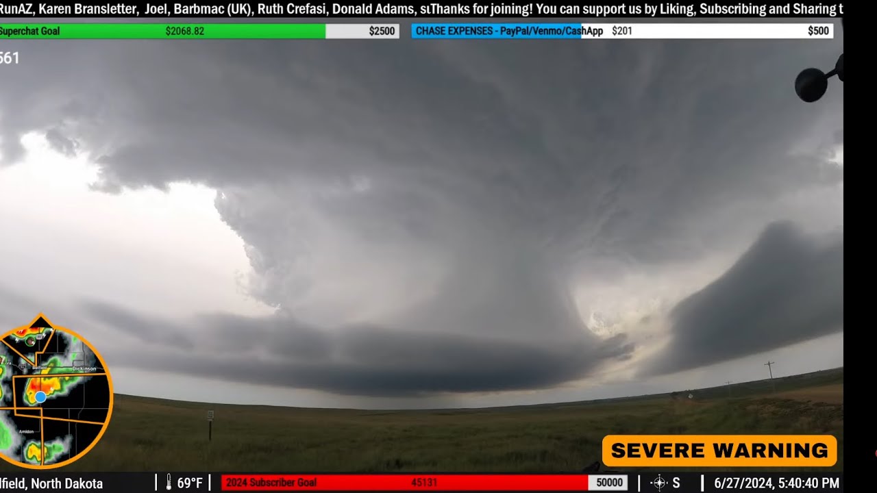 ⚡️LIVE Storm Chasers - ENHANCED Supercell Threat in the Dakotas ...