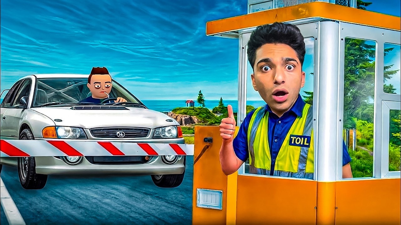اشتغلت ظابط حرس حدود مع الفضائين ومهمتي امنع البشر من دخول المدينه 👽 😂| ‏toll booth simulator