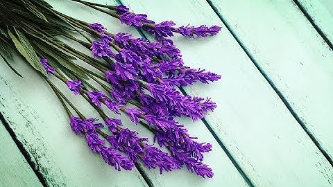 ABC TV | How To Make Lavender Paper flower From Crepe Paper #3 - Craft Tutorial