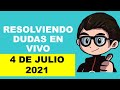 Soy Docente: RESOLVIENDO DUDAS EN VIVO (4 DE JULIO DE 2021)