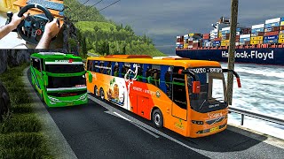 VOLVO Bus Driving Through Portside Road | Euro Truck Simulator 2 | Logitech g29