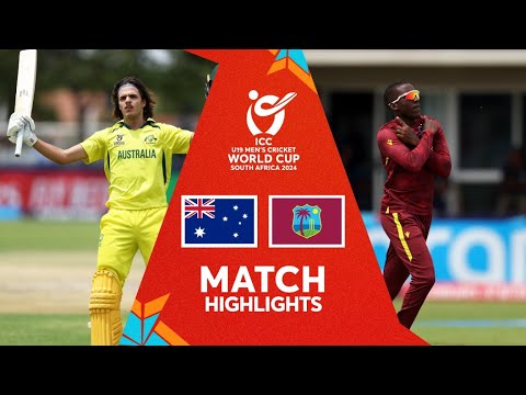 West Indies v Australia | Match Highlights | U19 CWC 2024