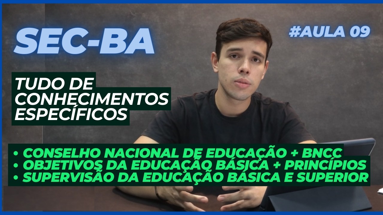 SEC BA 2026 | CNE - DCN - BNCC | VOCÊ SABE A DIFERENÇA? APRENDA TUDO (palylist + didática brutal)