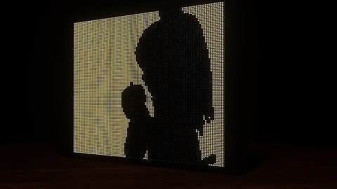 Bad Apple!! on a LED display