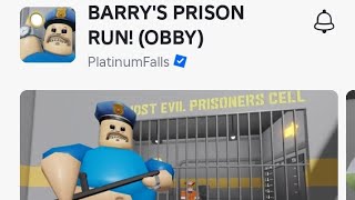 Jag Spelar Roblox Barrys Prison Run Obby