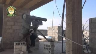فيلق الرحمن - تدمير دبابة t72  بصاروخ السهم الأحمر على جبهة المرج