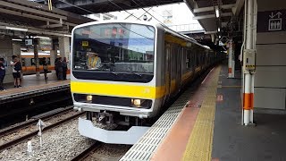 E231系 八ミツB14編成 立川駅到着＆発車 '19.06.05