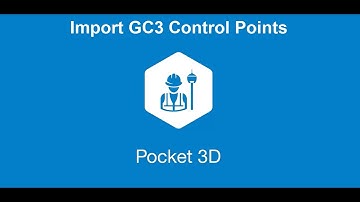 Pocket3D V15. 5 - Import GC3 Control Points