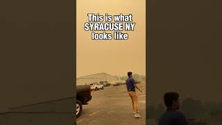 How Canada’s Wildfires are affecting Syracuse NY ‼️ #shorts