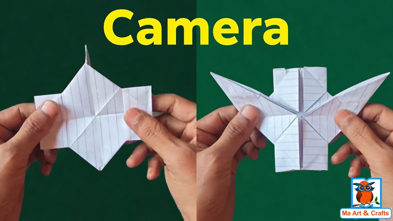 How to Make a Paper Camera 📸 | Easy Origami Camera Craft - YouTube