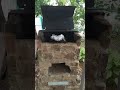 BBQ PIZZA OVEN ROCKET STOVE - recycled DIY IN UKRAINE #urkainewar #barbque #fire #wood