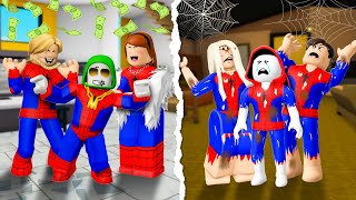 POOR vs RICH SPIDERMAN Family | Maizen Roblox | ROBLOX Brookhaven RP  FUNNY MOMENTS