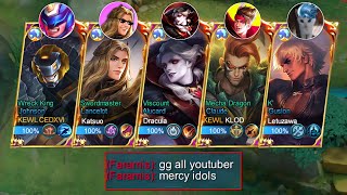 5 MAN MYTHICAL IMMORTAL + TOP GLOBAL/ YOUTUBERS IN ONE TEAM!!