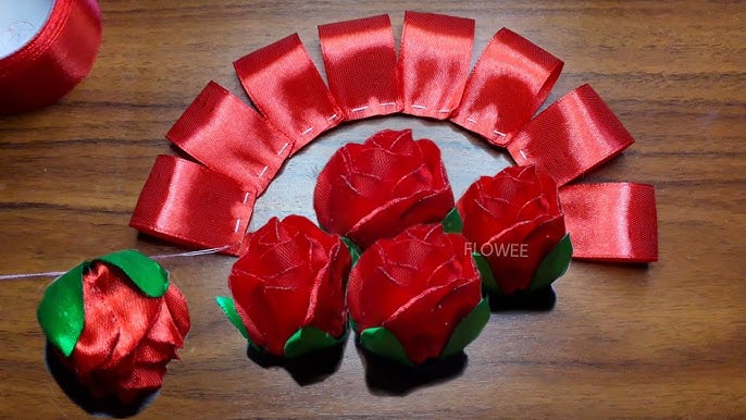 DIY Ribbon Flowers - How to Make Ribbon Roses - Amazing Ribbon