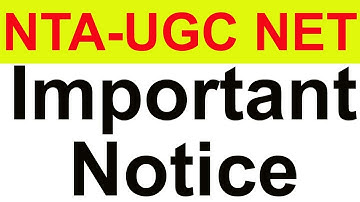 NTA Issued Notice about UGC NET June 2019 | Most Important Notice for UGC NeT
