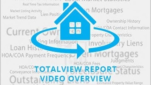 TotalView Report from First American DataTree