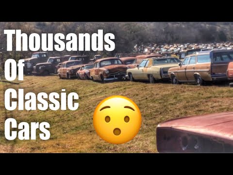 Classic cars and Antique cars salvage yard