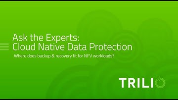 Where does backup & recovery fit for NFV workloads?